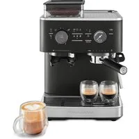 KitchenAid Espressomaschine 5KES6551EBK, Siebträger mit Mühle