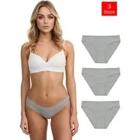 Tazzio Slip 3er-Pack Damen Slip F941 (Packung, 3-St., 3er-Pack) Nahtlose Verarbeitung - keine sichtbaren Linien unterm Outfit