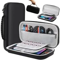 SURFOU Nintendo-Schutzhülle Tasche für Nintendo Switch 2 tasche(2025 Modell) – Hartschalenetui 7,9 zoll, nintendo switch 2 tasche mit 20 Spielslots, Kompakt & tragbar, Doppelreißverschluss, Rundum-Schutz unterwegs
