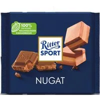Ritter SPORT Schokolade, Ritter Sport Nugat Vollmilchschokolade mit Nugat Füllung 250g