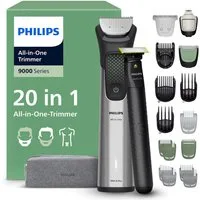 Philips Multifunktionstrimmer Series 9000 MG9557/15, 20-in-1-Trimmer für Gesicht, Körper und Kopfhaare