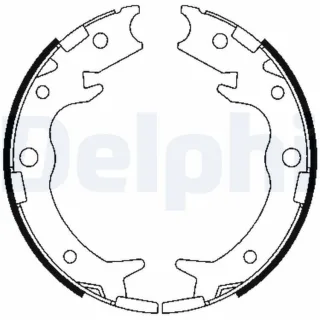 Delphi Bremsbacken hinten Honda