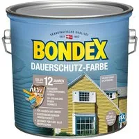 Bondex Holzschutzlasur Bondex Dauerschutz-Holzfarbe 2,5 L granitgrau