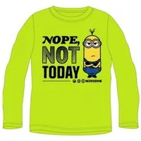 Minions T-Shirt Minions Jungen Langarm-Shirt, "Nope. Not Today", Grau & Grün, Größe