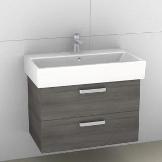 Artiqua 414 Waschtischunterschrank für Memento 513385, 513386 Graphit Struktur quer, 414-WU2L-V17-70 414-WU2L-V17-7098-401