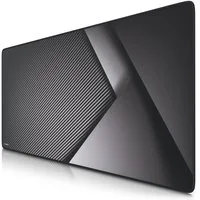 Titanwolf Gaming Mauspad XXL Speed Mousepad 900 x 400 x 3 mm, große Tischunterlage, rutschfest, abwaschbar, Geschwindigkeit & Präzision, Carbon