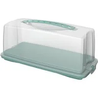 ROTHO Kuchentransportbox Kuchenbehälter 36x16x16 cm Fresh mistletoe green, Kunststoff, (1-tlg), Kuchenbehälter, 36,00cm, Kunststoff, grün