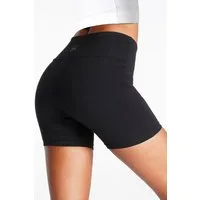 LASCANA Shorts mit breitem Bündchen und Logodruck, Loungewear