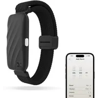 HOMEDICS Wecker Homedics WakeBand Silent Alarm Vibrationswecker Schlafarmband Leiser Vibrationsalarm per App mit 9 Intensitäten und 9 Modi
