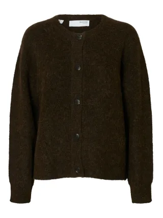 selected women - SLWLULU LS KNIT SHORT CARDIGAN NOOS - Gr. - L