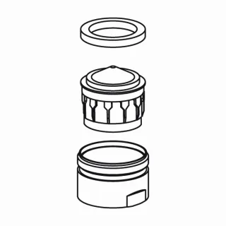 KWC Neoperl Cascade M24x1 "Z", Aussengewinde, chromeline,532651 532651