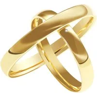 mosa & co. Trauring Paar Klassisch Gold 585 mit 3mm Breite & Diamant (Eheringe, 2-tlg., 2 Trauringe), mit Gravur