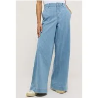 ANGELS Relax-fit-Jeans Liva Chic mit Nadelstreifen, Wide Leg