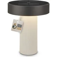 Briloner Leuchten LED Außen-Tischleuchte Solar Tischlampe kabellos Akku Touch dimmbar Design Award, LED wechselbar, Warmweiß, 16x20 cm, Akku tauschbar, Indoor/Outdoor, Wohnzimmer, Balkon