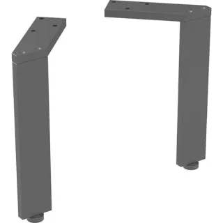 Geberit Set Füße schmal (2 Stück): H=22.5-23.3cm, schwarz / pulverbeschichtet matt, 502330161 502330161