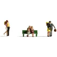 NOCH Dekofigur Handbemalte Liebespaare Figuren-Set 7-teilig für M