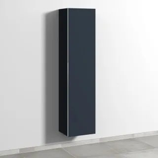 Sanipa 3way Hochschrank mit 1 Tür und Ganzkörperspiegel, Marine-Matt BP1511R