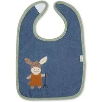 Sterntaler® Lätzchen Klettlätzchen, Emmilius Frottee, mittelblau