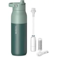 BRITA Trinkflasche BRITA LARQ iQ Digitale Filter Trinkflasche (1000 ml), inkl. Hydration Tracking (App), Aktivkohle Wasserfilter & UV-C