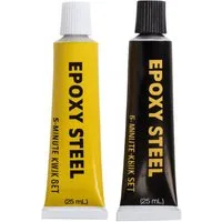 EUROBATT Sp. z o.o. Klebstoff Epoxidkleber 2K Epoxidharz Klebstoff 5 Min Transparent Stark, (Packung, 2-tlg)
