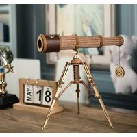 Robotime Modellbausatz Monokular-Teleskop aus Holz, (314-tlg)