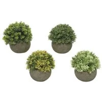 Kunstpflanze Pflanze Topf Blumen Dekoration grün Ø12/H13cm Stückpreis, Kaemingk