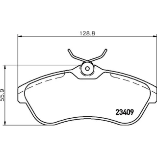 Hella Bremsbel?ge vorne Citroen C2 C3