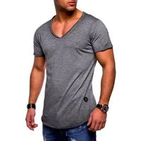 behype T-Shirt NUKE (1-tlg) mit V-Ausschnitt