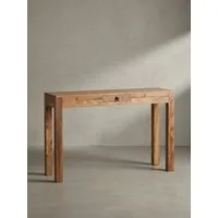 KADIMA DESIGN Konsolentisch Handgefertigter Landhausstil mit Schublade, vielseitig einsetzbar