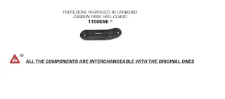 Arrow Carbon Hitzeschild Schutz Abdeckung für Arrow Auspuff Yamaha Tenere 700 Bj. 2019-2022 72626...