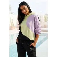 Buffalo Hoodie mit modernem Colorblock-Muster, Loungewear