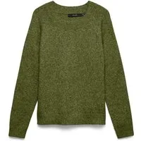 Vero Moda Rundhalspullover VMDOFFY LS O-NECK BLOUSE GA NOOS Materialmix, regular fit