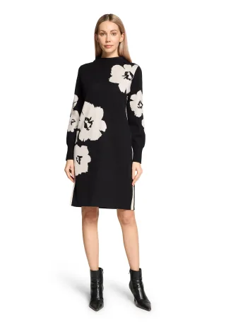 Betty Barclay - Strickkleid patch black/cream - Gr. - 44