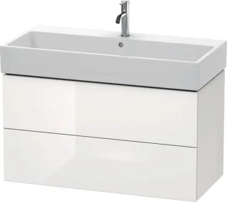 Duravit L-Cube Waschtischunterbau wandhängend Weiß Hochglanz 984x459x544 mm - LC627808585 LC627808585
