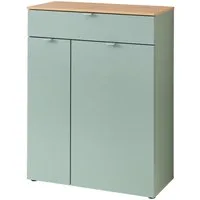 Innostyle Schuhschrank Bari Schuhschrank mit Schubkasten, BxHxT 78x103x38 cm (1-St) 2 türig, 1 Schübkasten, 4 Fächer, Softclose, ABS Kantenschutz
