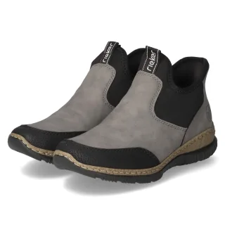 Rieker Slip On Sneaker - Gr. 36 - Grau - Textil & Synthetik