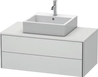 Duravit XSquare Konsolenwaschtischunterbau wandhängend Weiß Seidenmatt 1000x548x400 mm - XS491103636 XS491103636