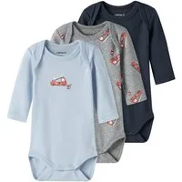 Name It Langarmbody NBMBODY 3P LS FIRETRUCK NOOS (Packung, 3-tlg)