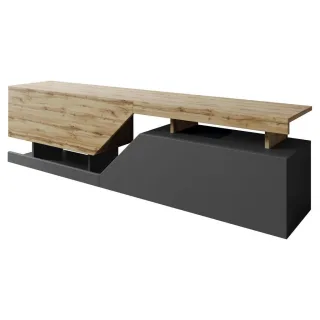 Mirjan24 Tv-Element, Anthrazit, Holzwerkstoff, Holz Optik, Rechteckig, 160x47x35 cm, Wohnzimmer, Wohnwände, Lowboards, Lowboards stehend
