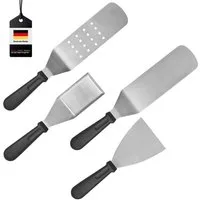 bremermann Grillspachtel Pfannenwender- und Grillspachtel-Set 4-tlg, aus Edelstahl