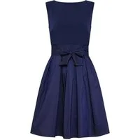 SWING Midikleid Microtaf (1-tlg) Falten