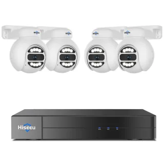 Hiseeu PK-4YHD685 5MP WiFi IP Camera with AI Human Tracking Two-Way Audio Spotlight Alarm 300° Pan 90° Tilt Weatherproof