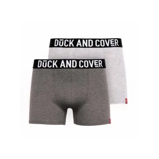 Duck and Cover - "Darton" Boxershorts für Herren (2er-Pack) (Grau meliert)