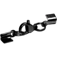 Auroris Schmuckset Karabiner-Klemmverschluss aus Edelstahl für ca. 2 bis 3 mm Bänder