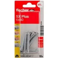 Dübel SX Plus 6x50 K hellgrau, 10 Stück