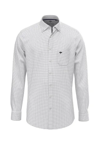 FYNCH-HATTON - All Season Oxford Shirt navy check - Gr. - XL
