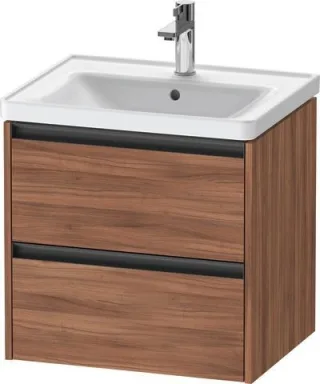 Duravit Ketho.2 Waschtischunterbau wandhängend Nussbaum Matt 584x455x549 mm - K25281079790000 K25281079790000
