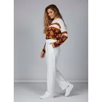 OriginalYou Schlupfhose Damen Schlupfhose Stoffhose moderne Freizeithose Stretchhose auch in größen Größen erhältlich