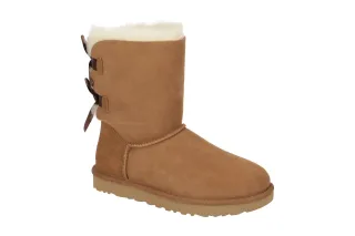 UGG 1016225 CHE BAILEY BOW II Damen Winterstiefel Echtleder Lammfell Braun
