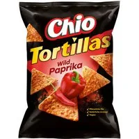 Chio Knabberei, Chio Tortillas Wild Paprika vegetarisch vegan Chipstüte 110g